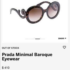 Prada Minimal Baroque Sunglasses